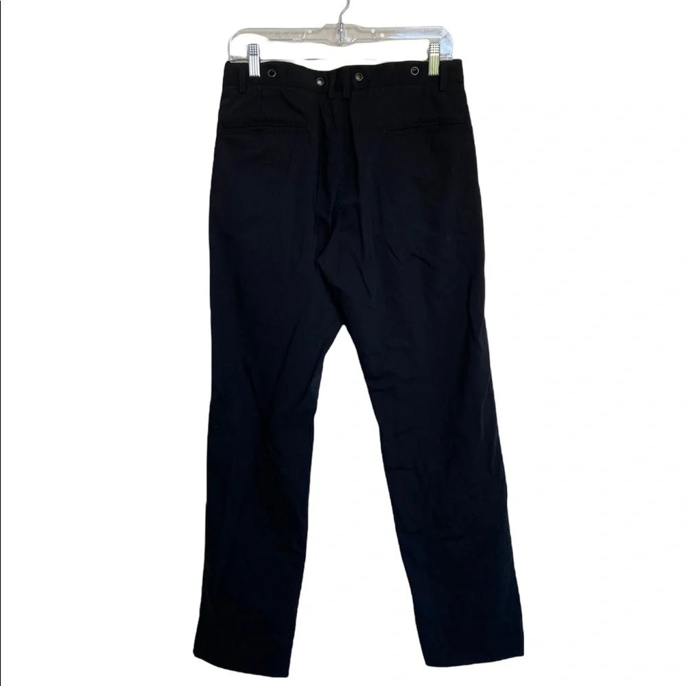 Emporio Armani Matt Line Wool Pants Black